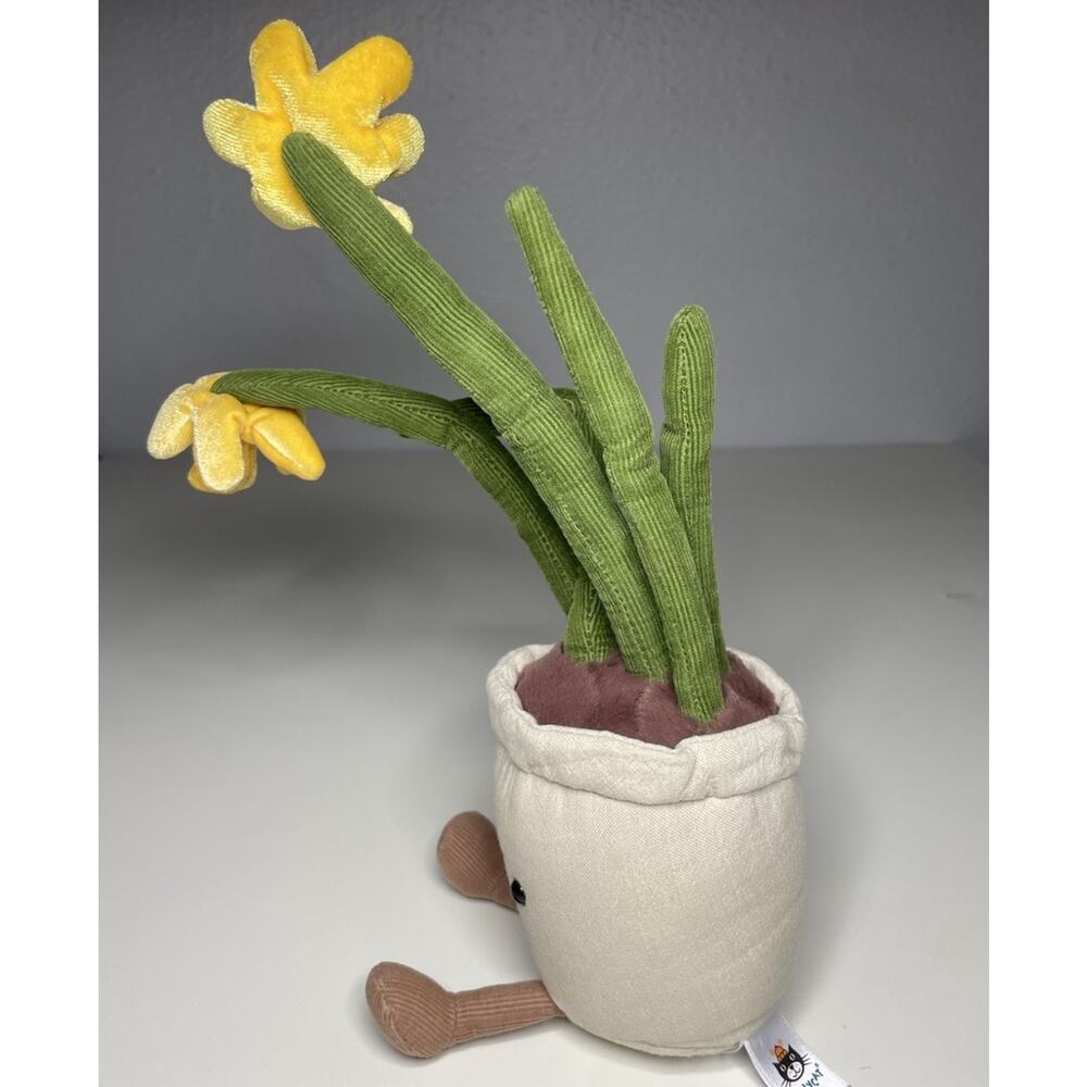 Jellycat Amuseable Daffodil Plush Retired Design Flower Floral US Seller - Picture 3 of 11